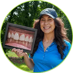 Becky, porcelain veneers patient