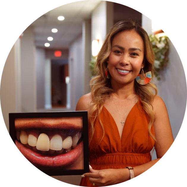 Denture close-up